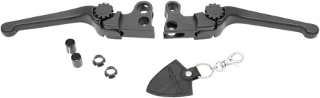 PSR Anthem Adjustable Lever Set in Black Finish For 2008-2013 Touring & 2014-2016 FLHR (Excluding Models With Hydraulic Clutch) Models (12-00652-22)
