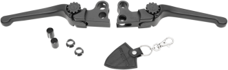 PSR Anthem Adjustable Lever Set in Black Finish For 2004-2013 XL Sportster Models (12-00653-22)