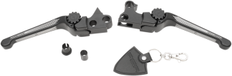 PSR Anthem Adjustable Lever Set in Contrast Cut Finish For 2004-2013 XL Sportster Models (12-00653-31)