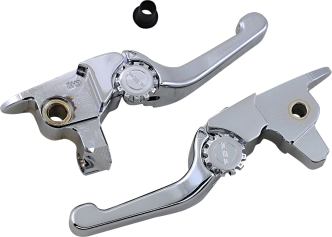 PSR Anthem Shorty Lever Set in Chrome Finish For 2017-2020 Touring & 2019-2020 FLRT/FLHTCUTG/FLHTCUTGSE With OEM Hydraulic Clutch Models (12-01661-20)