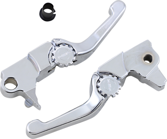 PSR Anthem Shorty Lever Set in Chrome Finish For 2017-2018 FLRT/FLHTCUTG With OEM Hydraulic Clutch Models (12-01662-20)