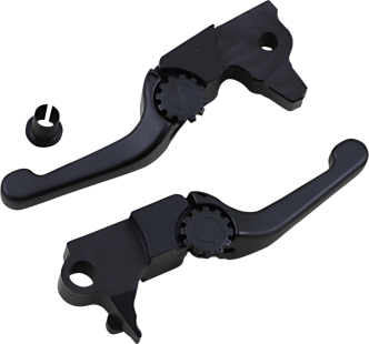 PSR Anthem Shorty Lever Set in Black Finish For 2017-2018 FLRT/FLHTCUTG With OEM Hydraulic Clutch Models (12-01662-22)