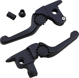 PSR Anthem Shorty Lever Set in Black Finish For 2014-2016 FLHT/FLHX With Hydraulic Clutch (Excluding FL Trike) Models (12-01654-22)
