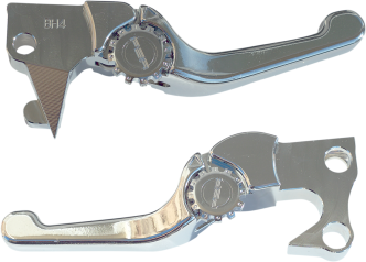 PSR Anthem Shorty Lever Set in Chrome Finish For 2004-2013 XL Sportster Models (12-01653-20)