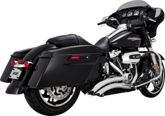 Vance & Hines Big Radius 2 Into 2 Exhaust System With PCX Technology In Chrome For Harley Davidson 2017-2023 Touring Models (26373)
