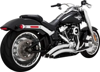 Vance & Hines Big Radius 2 Into 2 Exhaust System With PCX Technology In Chrome For Harley Davidson 2018-2024 Softail Breakout & Fat Boy Models (26375)
