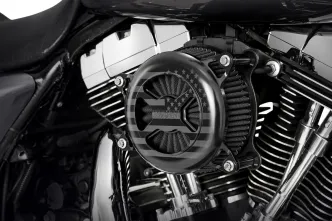 Vance & Hines VO2 America Air Cleaner in Black Finish For 2008-2017 HD Softail, Touring And Trike Models (42343FG)