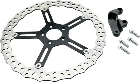 Arlen Ness Right 15 Inch Jagged Big Brake Hub Mount Rotor For Harley Davidson 2020-2023 Softail Low Rider/S/ST & 2018-2023 Sport Glide Models (300-042)