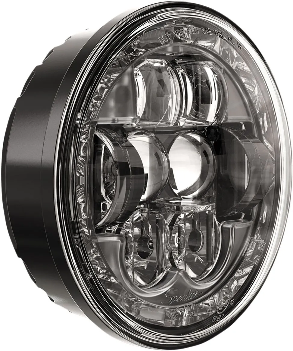 JW Speaker 4x6 LED High Beam Headlights With Heated Lens – Set Of 2, Black Bezel, DOT Certified