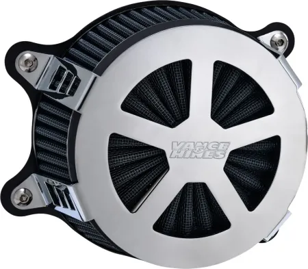 Vance & Hines V02 Radiant V Air Cleaner In Chrome Finish For 1999-2017 HD Dyna, Softail And Touring Models (71466)