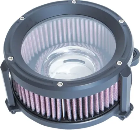 Trask Performance Assault Charge High Flow Air Cleaner Kit In Black For Harley Davidson 2008-2016 FLHT/FLHR/FLHX/FLTR, Trike, 2016-2017 Softail, 2014-2015 FLSTNSE & 2011-2012 FLSTSE Models (TM-1020BK)