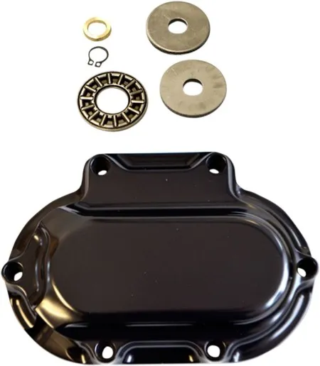Trask Performance Hydraulic Clutch Side Cover In Black For Harley Davidson 2007-2013 Touring, 2007-2018 Softail & 2006-2017 Dyna Models With Hydraulic Six Speed Transmissions (TM-2039BK)