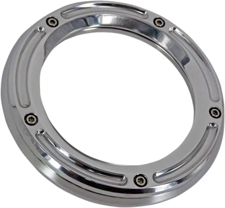 Trask Performance Assault Series Derby Cover With Window In Chrome For 2015 FLHTCUL/FLHTK, 2016-2023 Touring/Trike & 2024 FLHR, FLHTK, FLTRT Models (TM-0041CH)