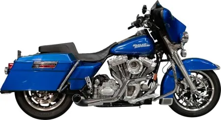 Trask Performance 2-into-1 Nasty Bastard Exhaust System In Chrome For Harley Davidson 1999-2016 Touring Models (TM-5700CH)
