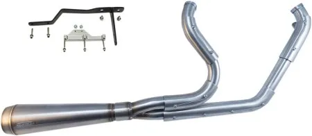 Trask Performance Assault 2:1 Exhaust System In Brushed Stainless For Harley Davidson 1999-2006 Touring Models  (TM-5040)