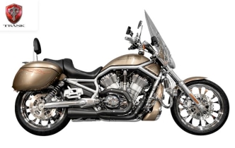 Trask Performance Assault 2 Into 1 Exhaust System In Black For Harley Davidson 2007-2010 V-Rod Models (TM-5400BK)