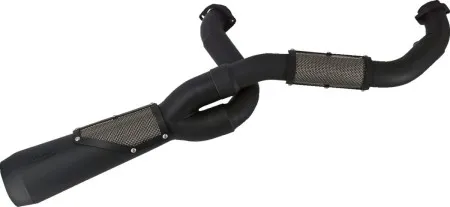 Trask Performance 2-into-1 Big Sexy Exhaust System In Black For Harley Davidson 2007-2016 Touring Models (TM-5120BK)