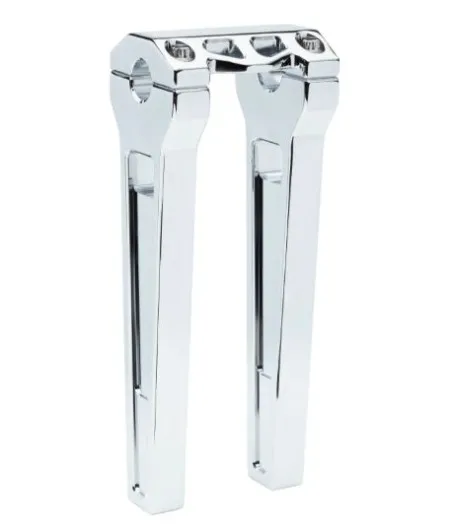 LA Choppers 10 Inch Straight Risers In Chrome With 1 Inch Clamping Diameter (LA-7470-10C)
