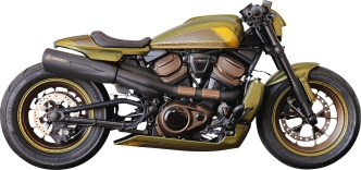 KessTech 2-into-1 Explorer Exhaust Non-Adjustable Sound Version In Matte Black For Harley Davidson 2021-2023 RH1250S  Sportster S Models (AHDSP210S00)