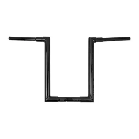 Burly Brand 1 1/2 Inch Jason 16 Inch Handlebar In Black For Harley Davidson 2015-2023 FLTR Road Glide Models (B12-6092B)