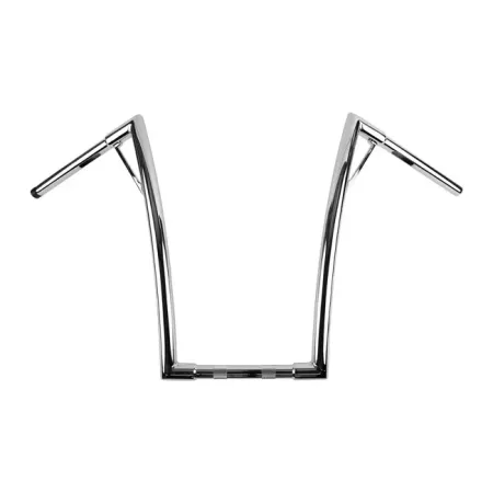 Burly Brand 1 1/4 Inch Louie 19 Inch Handlebar In Chrome For Harley Davidson 1982-2023 Models (B12-7011C)