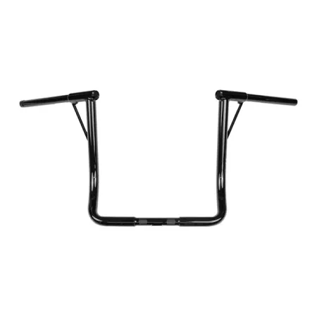 Burly Brand 16 Inch Louise B Ape Hanger Handlebar In Black For 2008-2024 Electra Glide & 2008-2023 Street Glide With Batwing Fairing (B12-7005B)