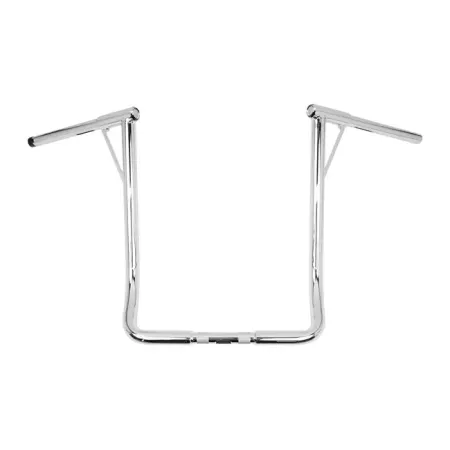 Burly Brand 19 Inch Louise B Ape Hanger Handlebar In Chrome For 2008-2024 Electra Glide & 2008-2023 Street Glide With Batwing Fairing (B12-7006C)