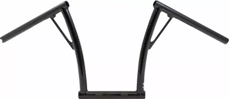 Burly Brand 1 Inch Viejo Handlebar With 13 Inch Rise In Black For Harley Davidson 1982-2023 Models With Mechanical & E-Throttle (Excl. 88-11 Springers) With 1 Inch Inlet Diameter Risers (B12-7009B)