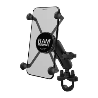 Ram Mounts X-grip Phone Mount With U-bolt Base And Medium Socket Arm For Large Phones (ARM694249)