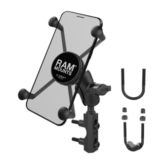 Ram Mounts X-grip Combo Brake/clutch Reservoir U-bolt Mount With Short Socket Arm Phone Holder For Small Phones (ARM994249)