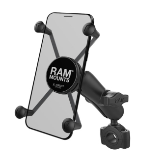 Ram Mounts X-grip Torque Rail Base Phone Mount With Medium Socket Arm For Large Phones (ARM880449)