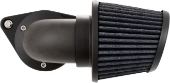 Vance & Hines VO2 Falcon Air Cleaner In Black Finish With Forged Carbon Fibre Elbow For 1991-2022 HD Sportster Models (41059)