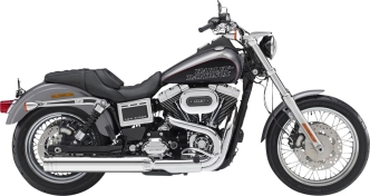 KessTech EC Slip-On Muffler In Chrome With Billet Round End Cap In Chrome For Harley Davidson 2014-2016 Dyna Low Rider & Switchback Models (120-1449-749)