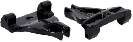 Doss Passenger Floorboard Mount Bracket Set in Black Finish For Harley Davidson 2018-2023 M8 Softail Models (78510B)