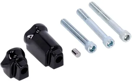 Doss Passenger Floorboard Mount Support Bracket Set in Black Finish For Harley Davidson 2018-2023 M8 Softail Models (78511B)