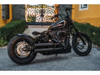 Cult Werk Unpainted Old School Rear Fender Kit For Harley Davidson 2018-2024 FXBB/FXBBS Softail Street Bob & 2020-2024 FXST Softail Standard Models (HD-BRO128)