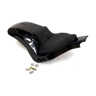 Cult Werk Gloss Black Racing 1 Seat Rear End Conversion Solo Kit For Harley Davidson 2019-2020 FXDR Softail Kind Models (HD-BRO069)