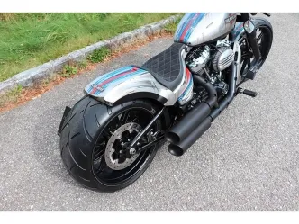 Cult Werk Unpainted Racing 1 Seat Rear End Conversion Solo Kit For Harley Davidson 2018-2023 FXBR/FXBRS Softail Breakout Models (HD-BRO018)