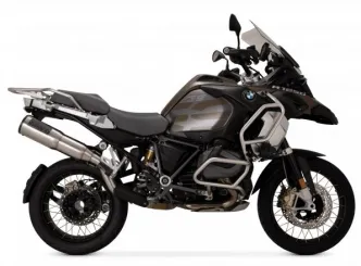 Vance & Hines Adventure Hi-Output Slip-On Muffler In Brushed Stainless Steel For BMW 2013-2018 R1200GS Models (16247)