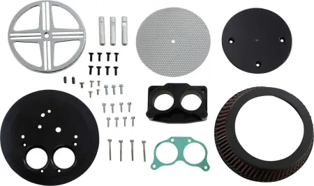 Baron Air Cleaner Kit XXX Big Air  Chrome (BA-2360-00)