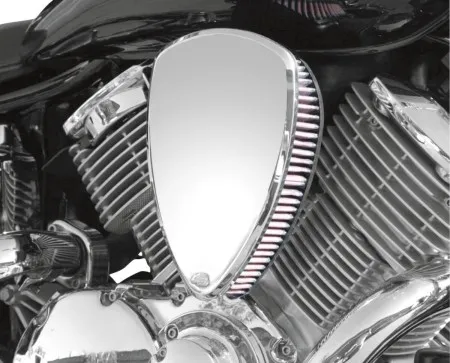 Baron Air Cleaner Kit Big Air  Smooth Chrome (BA-2011-00)