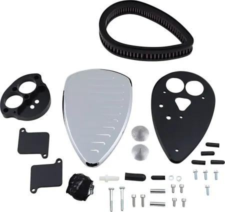 Baron Air Cleaner Kit Big Air  Comet Chrome (BA-2070-06)