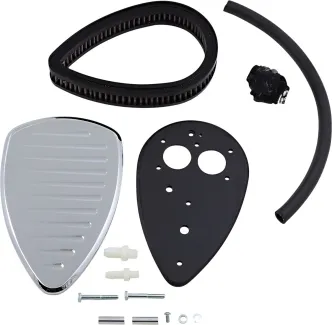 Baron Air Cleaner Kit Big Air  Comet Chrome (BA-2074-06)