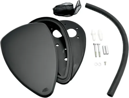 Baron Air Cleaner Kit Big Air Smooth Chrome Black (BA-2074-00B)