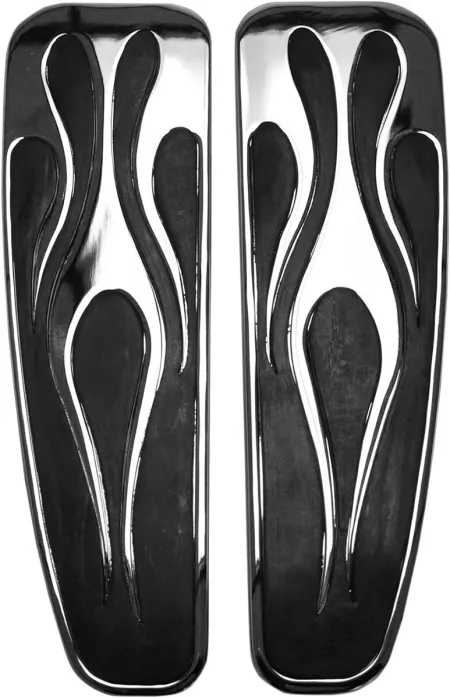 Baron Floorboard Driver Long Flame Chrome (BA-7002-03)