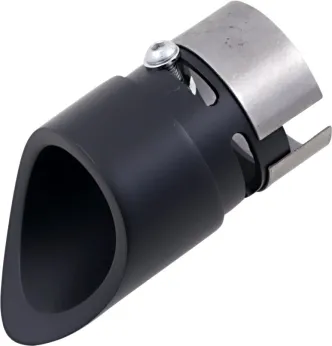 Baron Exhaust Tip Family Jewels Mini Scalloped Black (BA-1100-02B)