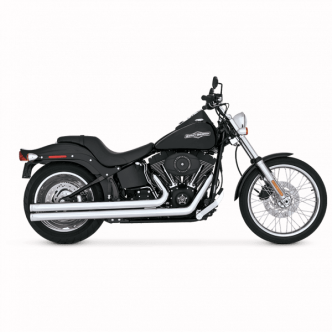 Vance & Hines Big Shots Long Exhaust System With PCX Technology In Chrome For Harley Davidson 2012-2017 Softail Models (17323)