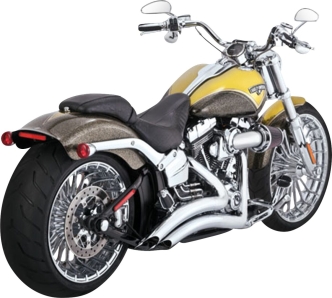 Vance & Hines Big Radius 2 Into 2 Exhaust System With PCX Technology In Chrome For Harley Davidson 2013-2017 Softail Breakout FXSB Models (26365)