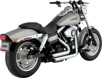 Vance & Hines Shortshots Staggered Exhaust System With PCX Technology In Chrome For Harley Davidson 2006-2011 Dyna Models (17317)