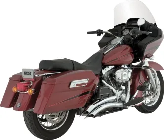 Vance & Hines Big Radius 2 Into 2 Exhaust System With PCX Technology In Chrome For Harley Davidson 2007-2016 Touring Models (26342)